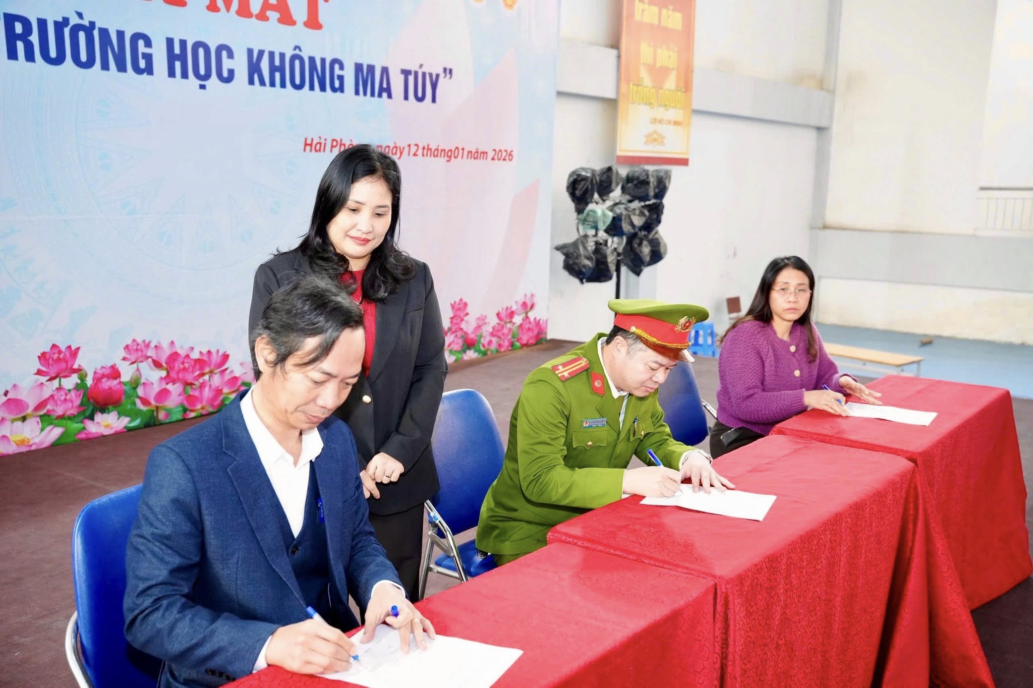 Công an phường Lê Thanh Nghị phối hợp tổ chức triển khai mô hình “Trường học không ma túy